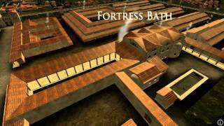 Animation of ancient Roman Fort in Caerleon Wales [upl. by Aicenat]