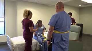 Physical Therapy Transfer Training  How To Transfer From Wheelchair To Bed [upl. by Manfred]