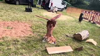 A fabulous range of wooden sculpture at Caerleon festival 2024 [upl. by Sikes]