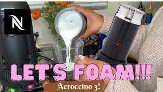 How To Foam Milk With Aeroccino 3 Make Coffee With Foam Tips amp Tricks  Easy Foamed Latte Recipe [upl. by Narmi]