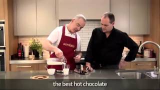 How to make a hot chocolate using an aerolatte milk frother [upl. by Marih]